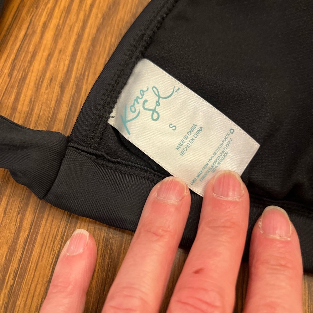 Kona Sol Black Bikini Top - Picture 2 of 3